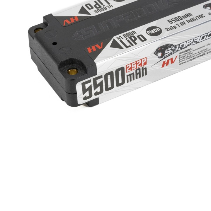 Sunpadow Platin Series Lipo Battery 5500mAh 7.6V 2S2P 140C - Sunpadow