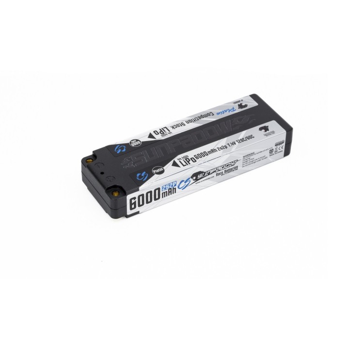 Sunpadow Platin Series Lipo Battery 6000mAh 7.4V 2S2P 120C - Sunpadow