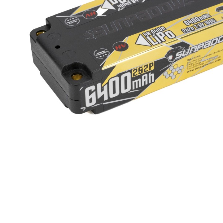 Sunpadow Champion Series Lipo Battery 6400mAh 7.6V 2S2P 160C - Sunpadow
